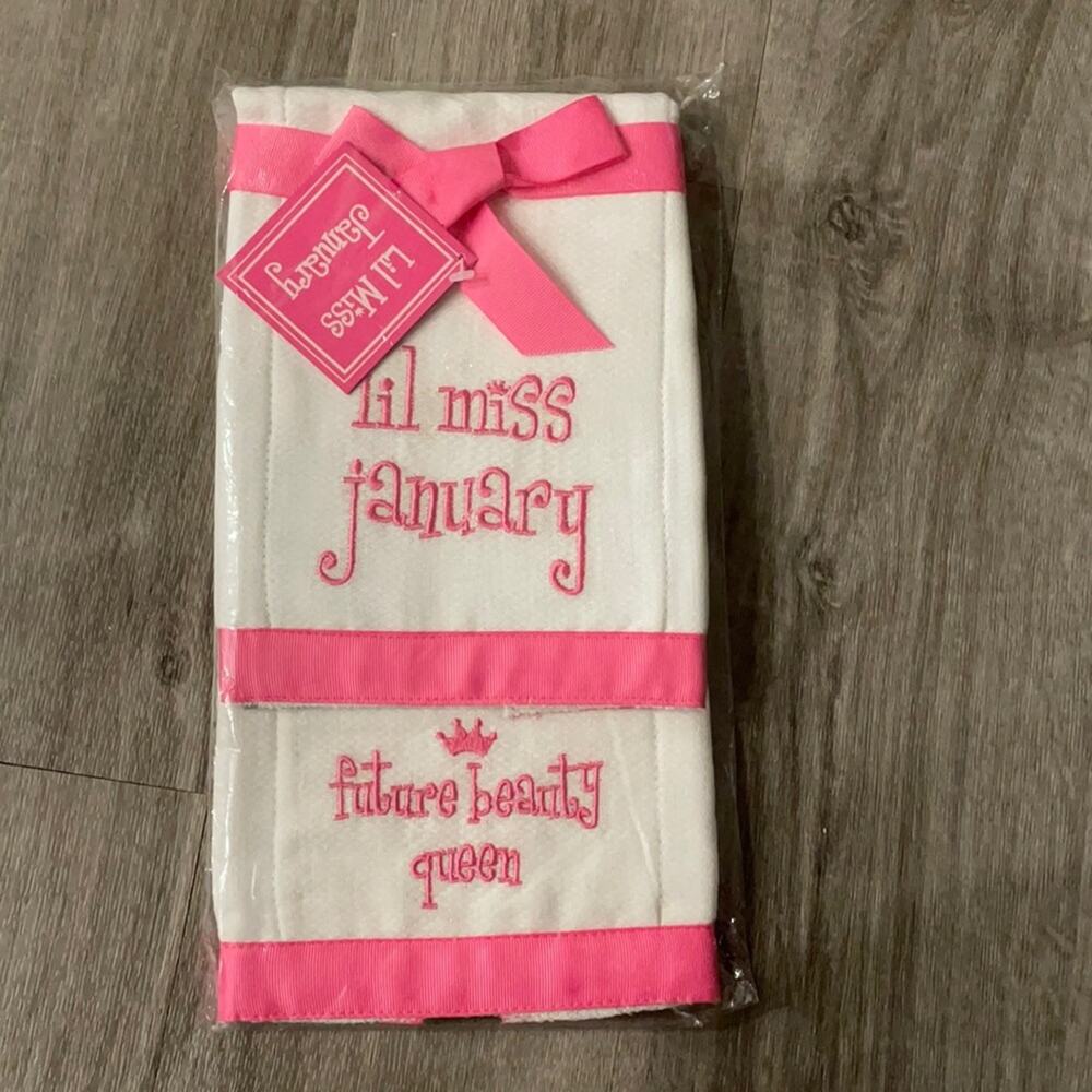 Burp Cloth (2) Lil Miss January